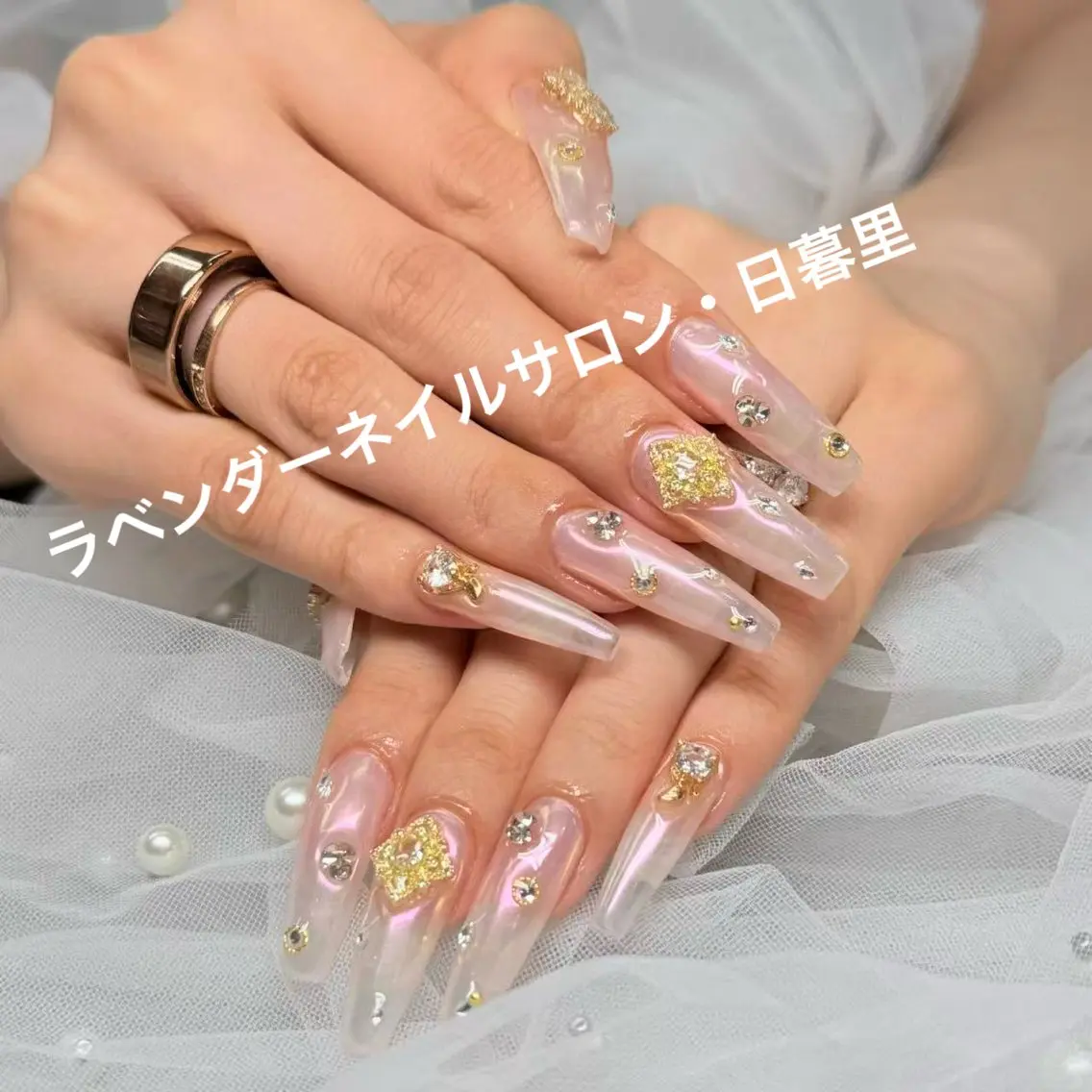 ネイル ラベンダー💖日暮里 ルル💖ネイルのネイルデザイン