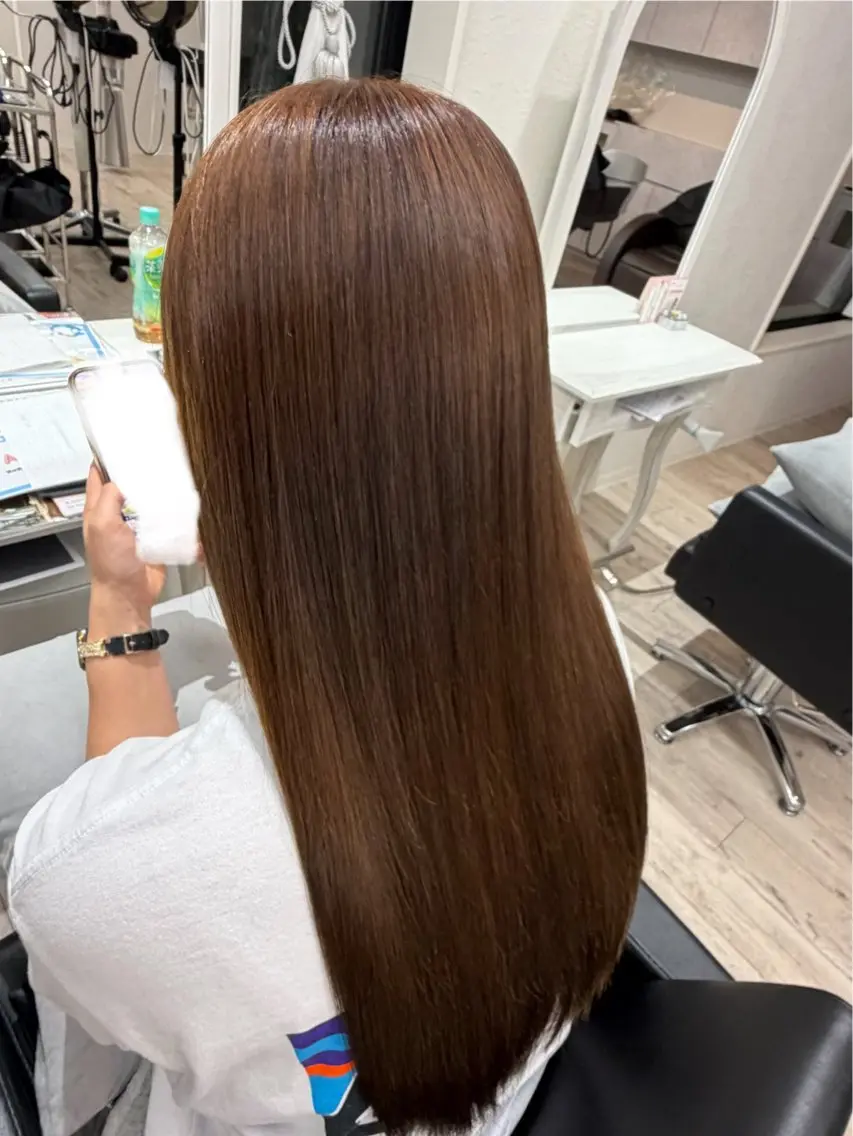 ロング カラー カット ヘアカラー LinoHAIR ogumaのヘアスタイル