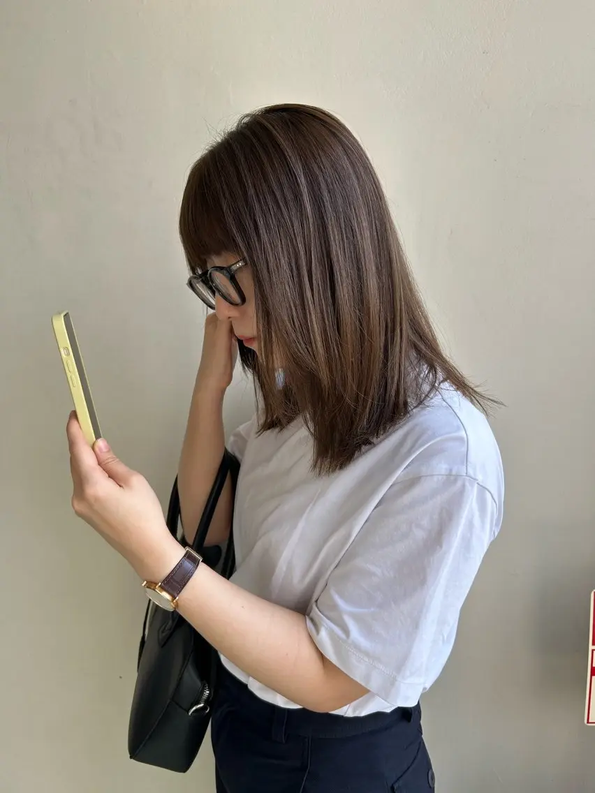 ミディアム 山口 朔弥のヘアスタイル