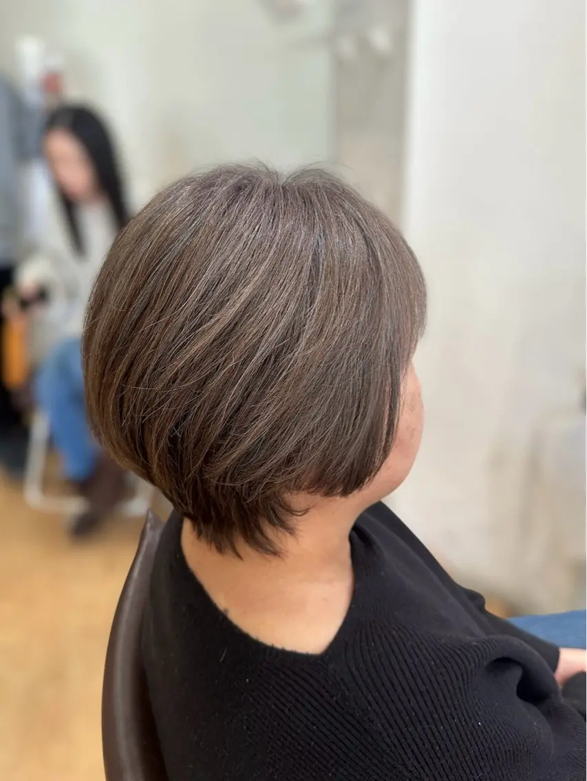 🍋似合わせカット&白髪ぼかしカラーの写真