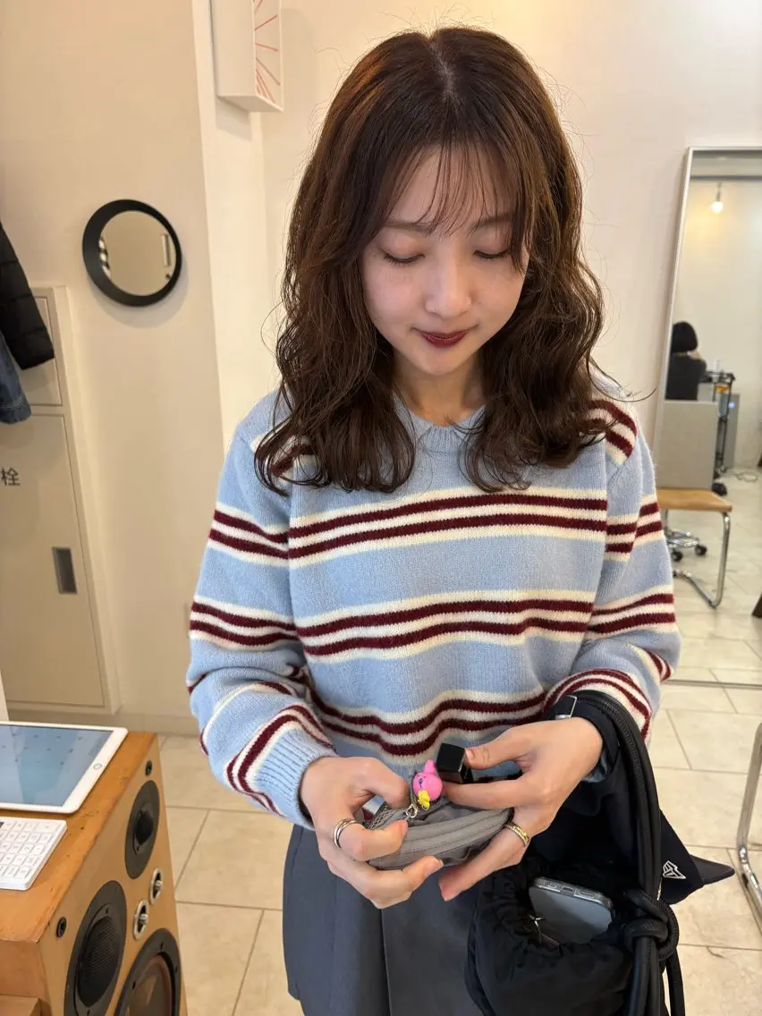 ミディアム カラー カット ヘアカラー eri kinjoのヘアスタイル
