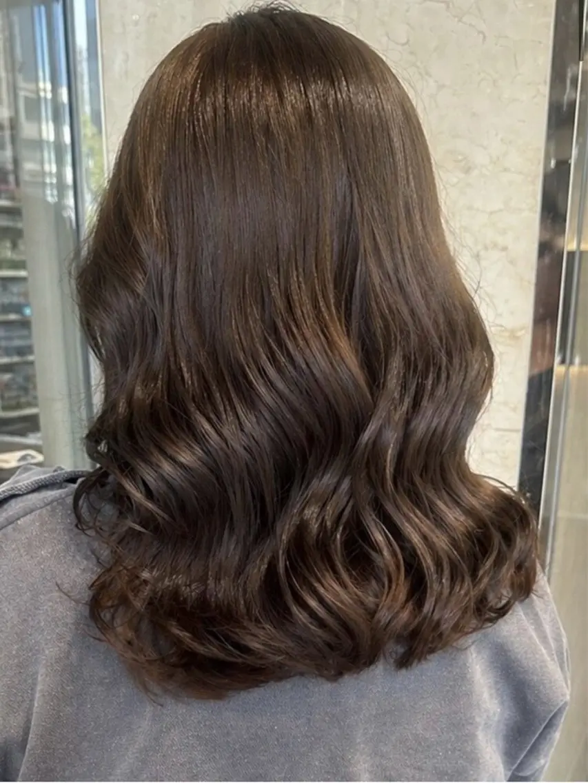 ミディアム ヘアカラー トリートメント 和田 直也のヘアスタイル