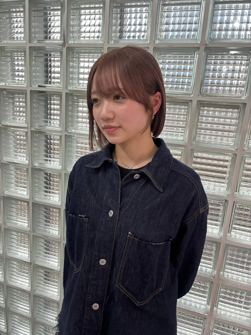 ショート 切りっぱなしボブ ボブ カラー/カットモデル /YUTOのヘアスタイル