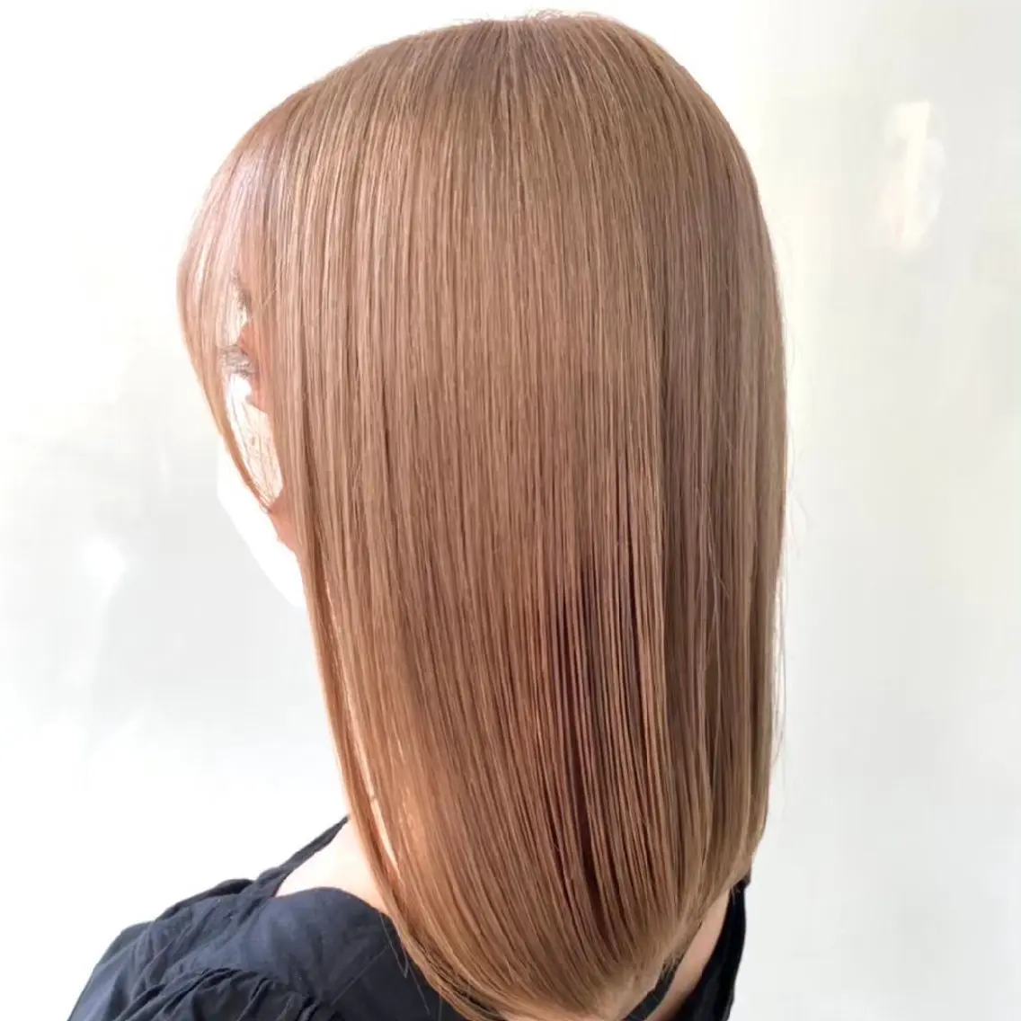 カラー ミディアム 縮毛矯正/ワンカラー モデル募集🫧羽夏のヘアスタイル