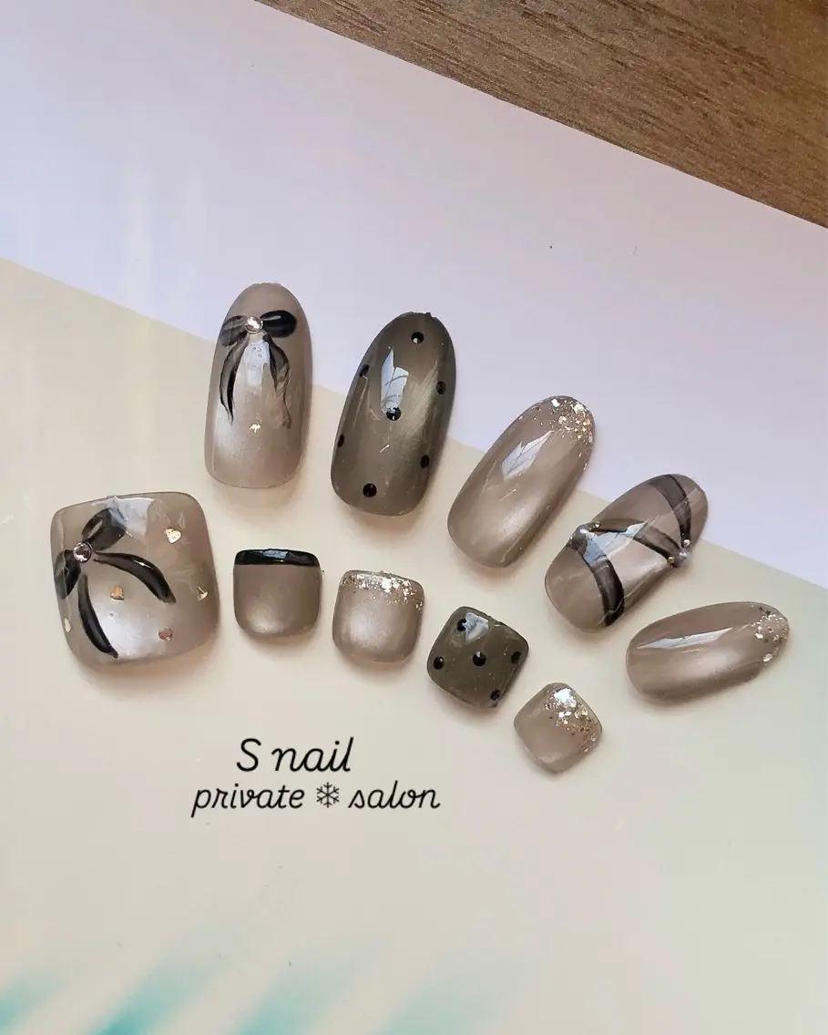 ネイル フットネイル 冬ネイル S nailのネイルデザイン