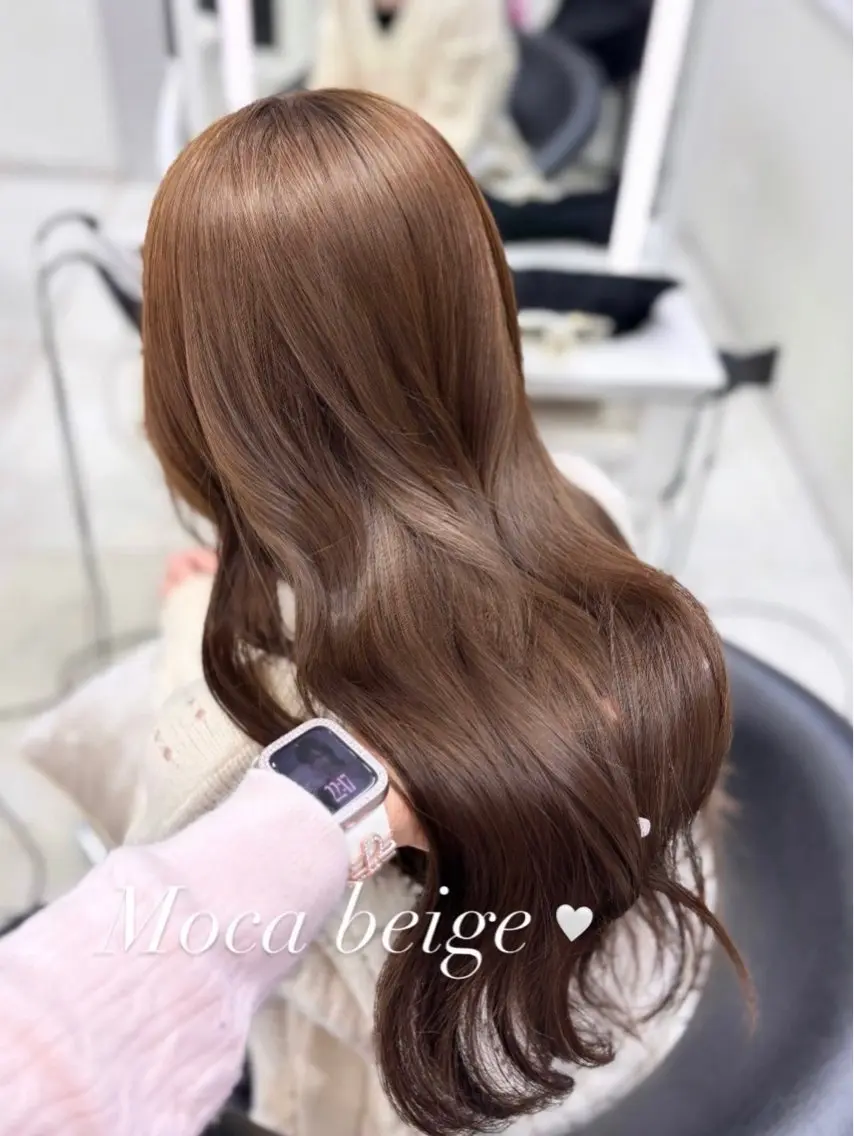 ブリーチなしWカラー+グロストリートメント🤍⟡˖·の写真