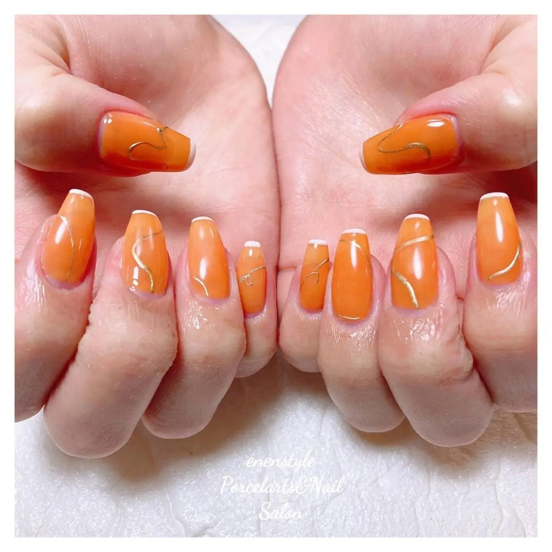 ミディアム ネイル 🐾enen style 🐾のネイルデザイン