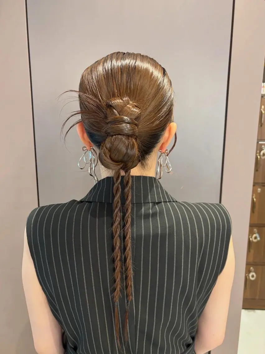 ヘアアレンジ ヘアセット 🎼レイヤー/透明感 カラー/nene♬のヘアスタイル