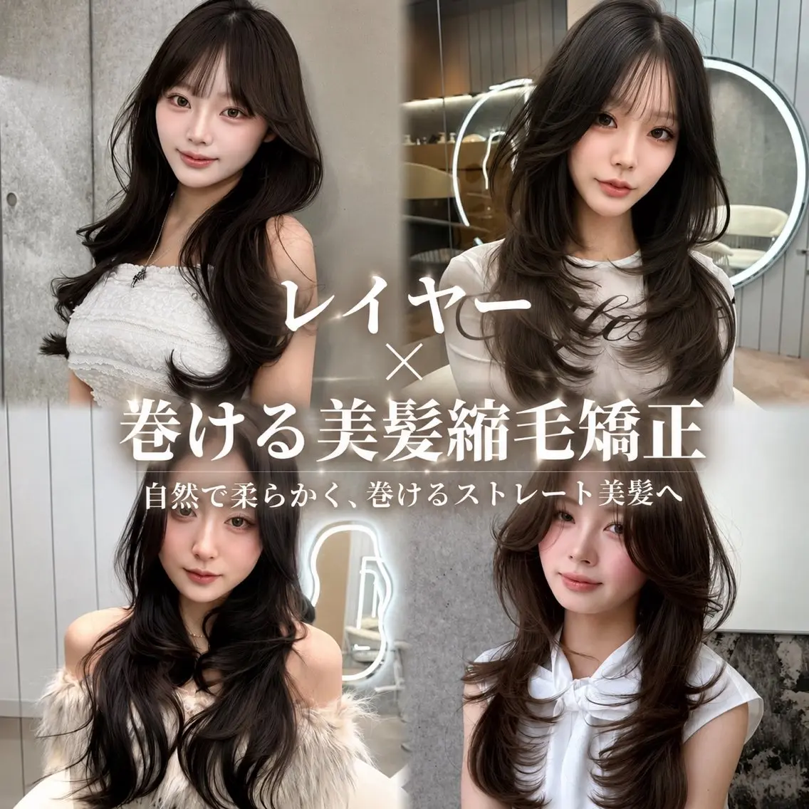 ロング ヘアアレンジ 顔周りカット 韓国風ヘア レイヤーカット 小顔カット 縮毛矯正 縮毛矯正 大宮縮毛矯正💖 ブリーチ履歴⭕️櫻井のヘアスタイル