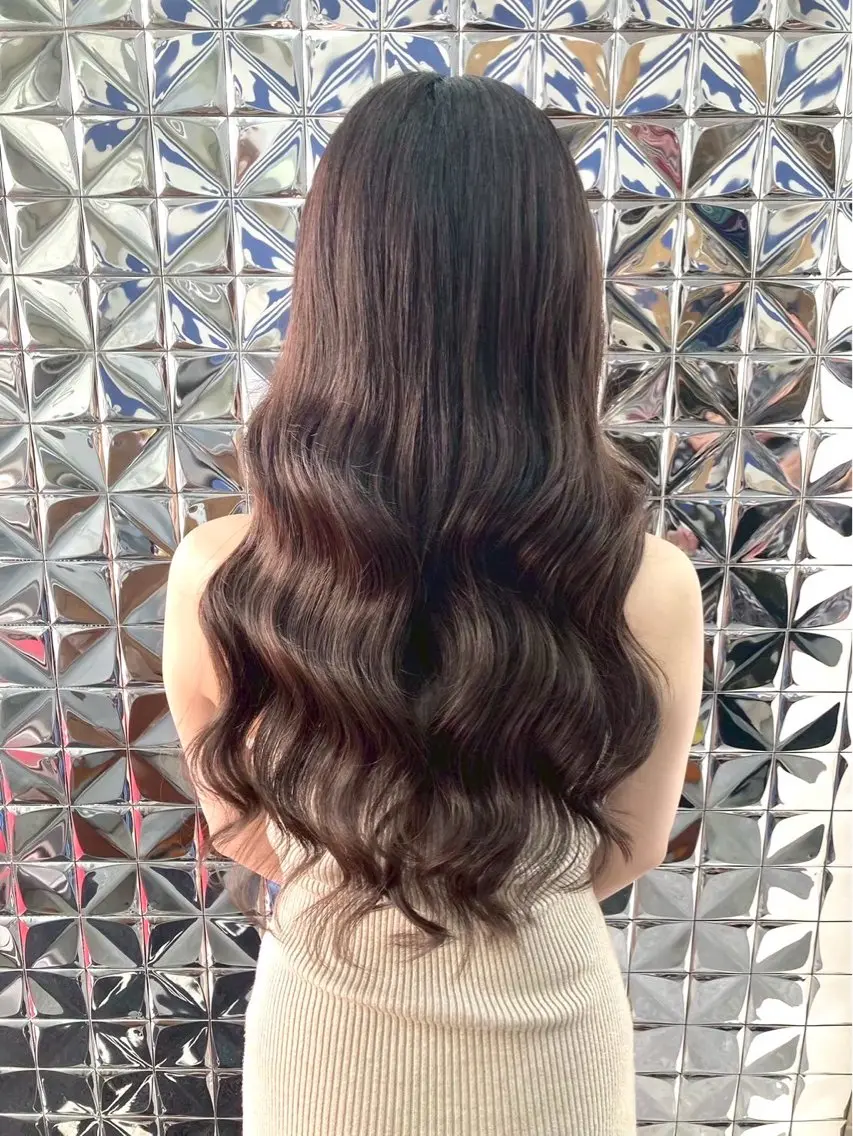 ロング カラー ヘアカラー エクステ ラブスタシー エクステ/カラーのヘアスタイル