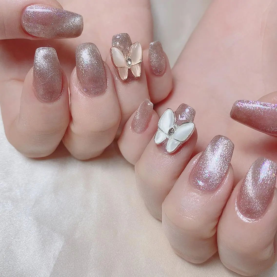 ネイル 渋谷／チップ長さ出し 👑アプレgel-xのネイルデザイン