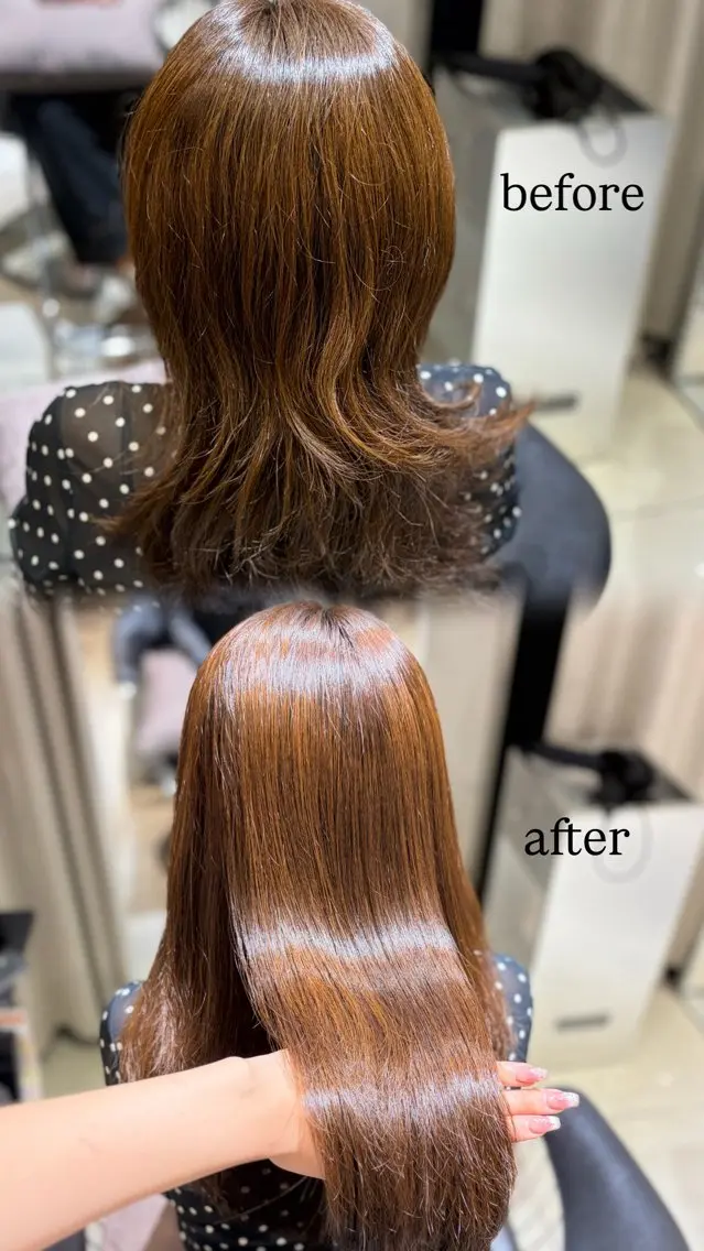 ミディアム 縮毛矯正 伊原 愛実のヘアスタイル