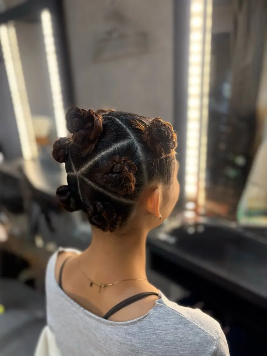 セミロング お団子ヘア ヘアセット ヘアメイク スーのその他イメージ