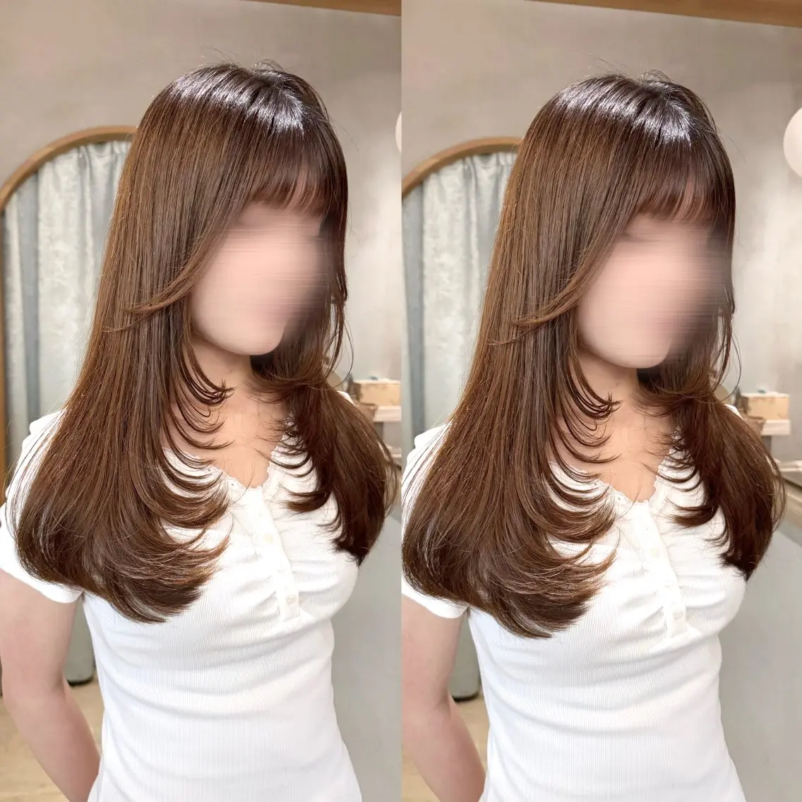 ロング 美髪矯正🧑‍🩰♡ 韓国ヘア🦋RUIのヘアスタイル
