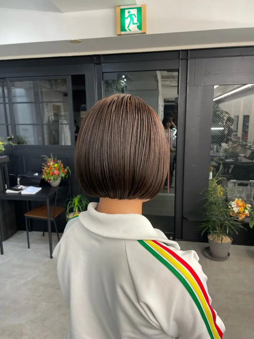 ショート カラー アッシュ アッシュグレー アッシュグレージュ 透明感カラー グレージュ 川上拓真 ✂︎学芸大学のヘアスタイル