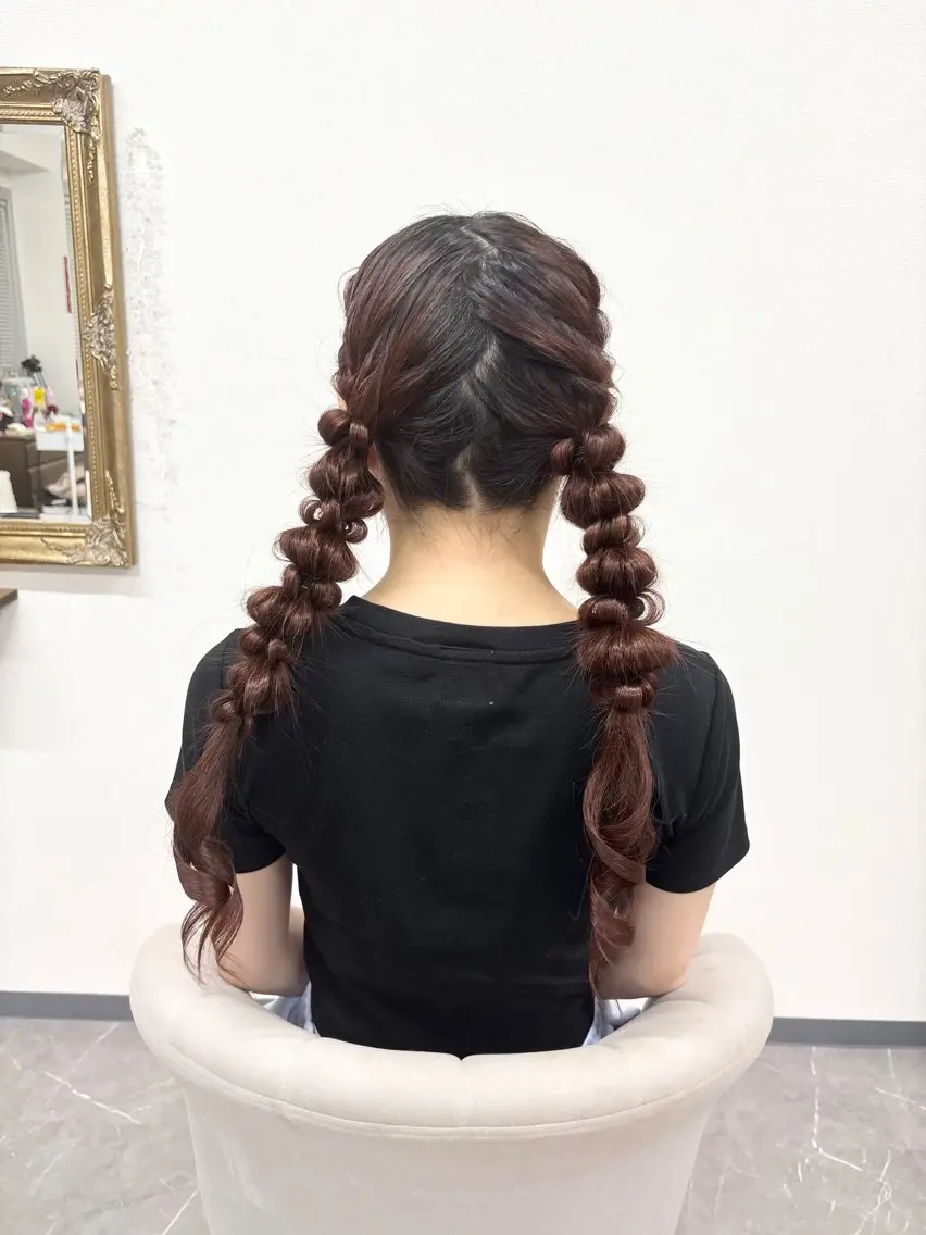ヘアアレンジ 浴衣 ヘアセット ヘアサロン ミカヅキのヘアスタイル