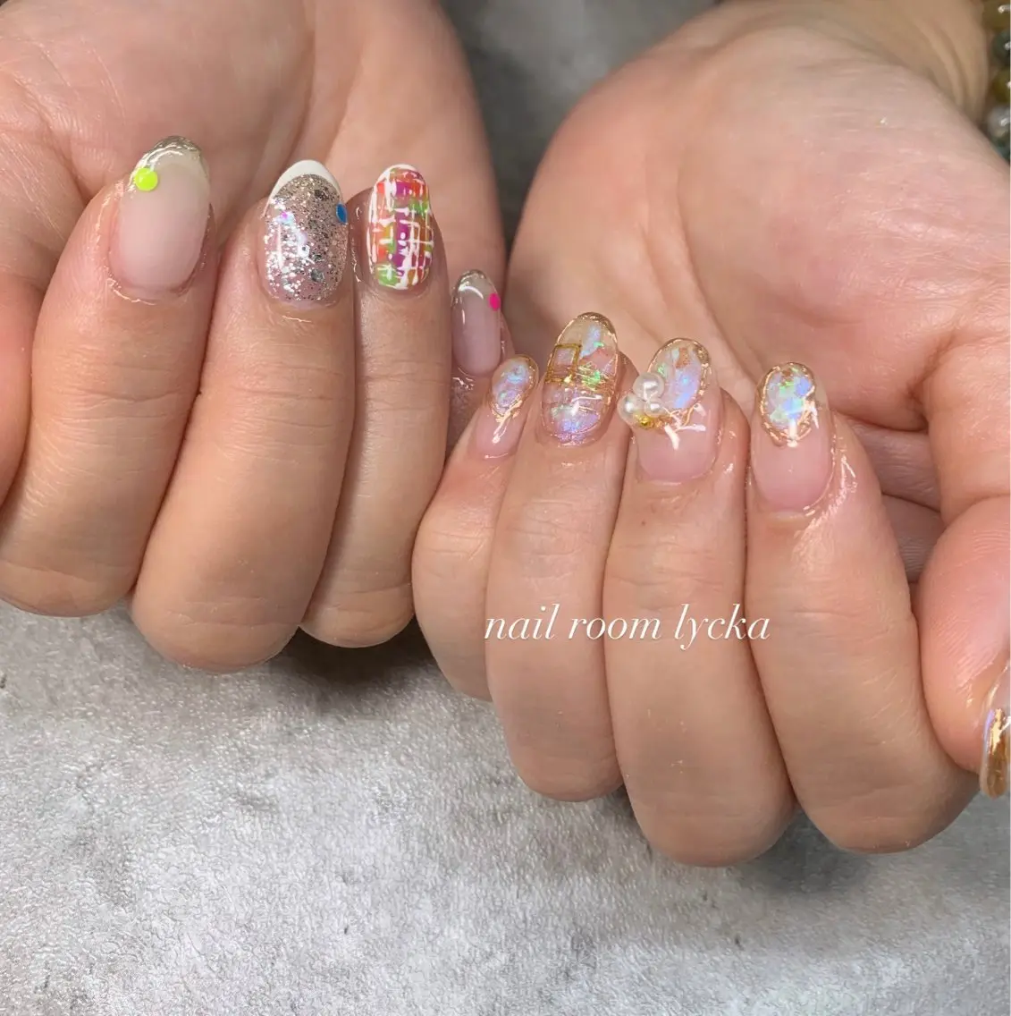 ネイル ネイルルームリッカ 𝐦𝐚𝐲𝐮のネイルデザイン