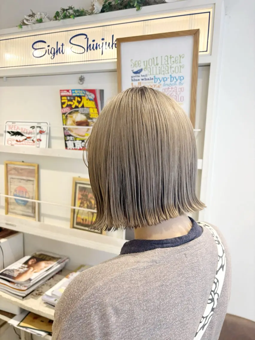 ショート カラー カット ヘアカラー トリートメント EIGHT新宿 新井彩斗のヘアスタイル