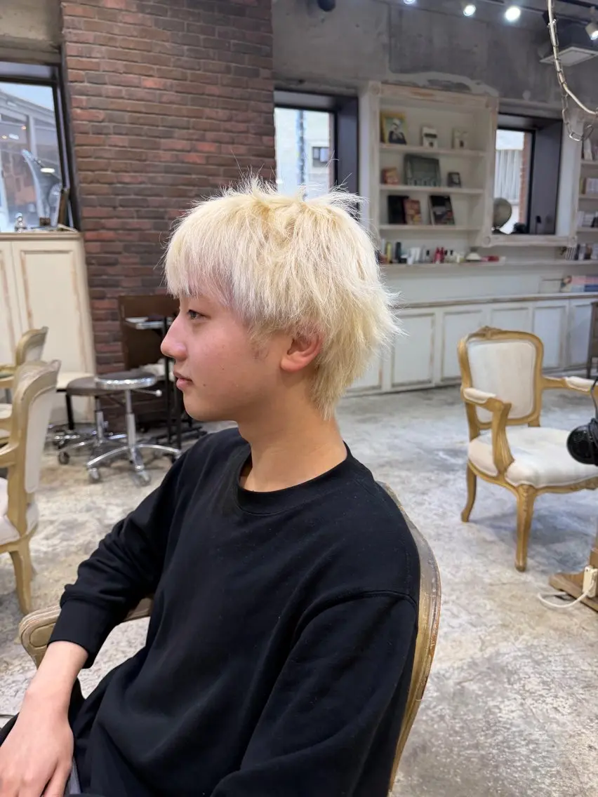 ショート ヘアカラー 💖艶ダメージレス激 可愛カラーKAO💖のヘアスタイル