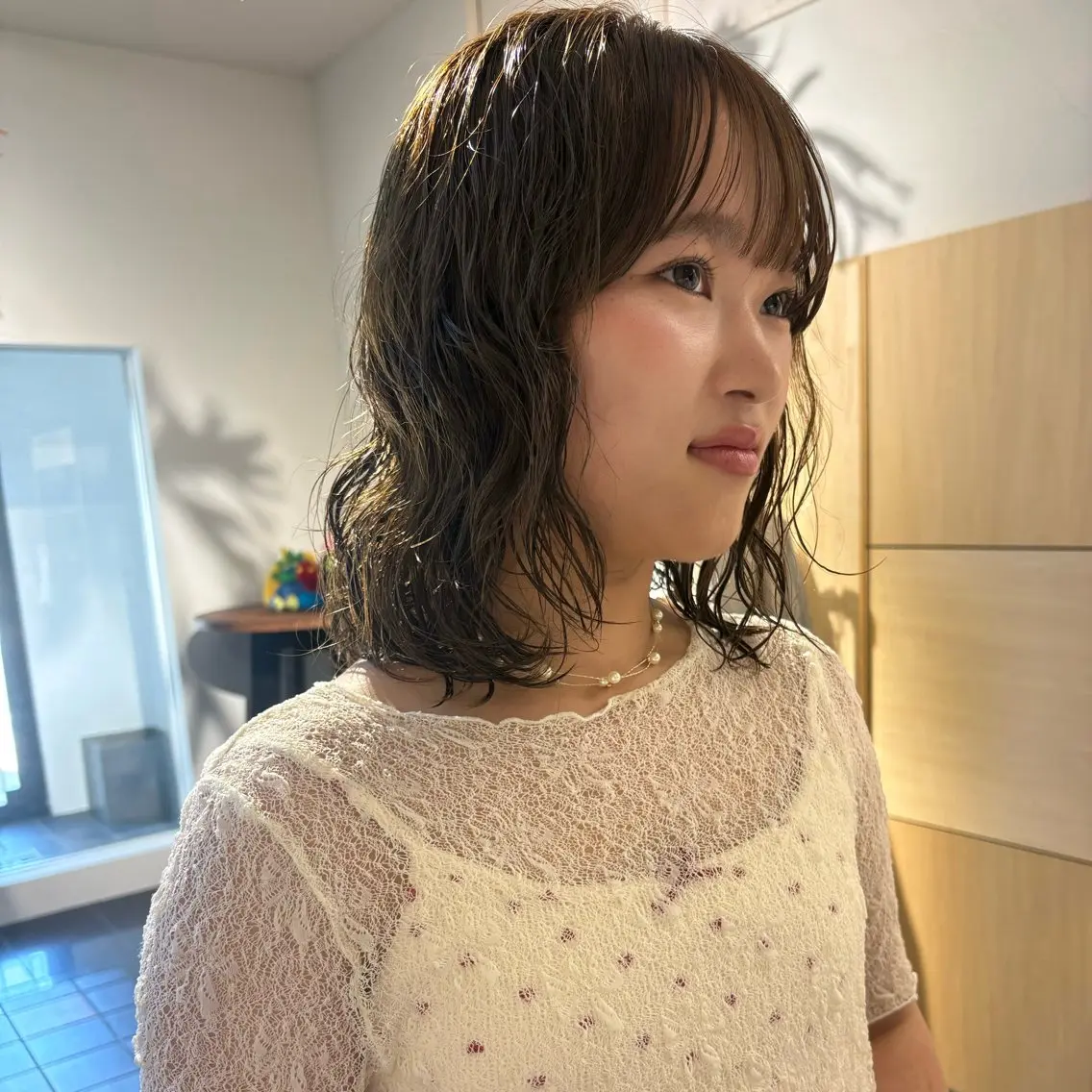 ミディアム ヘアカラー Yui⭐️ 透明感カラー🫧のヘアスタイル