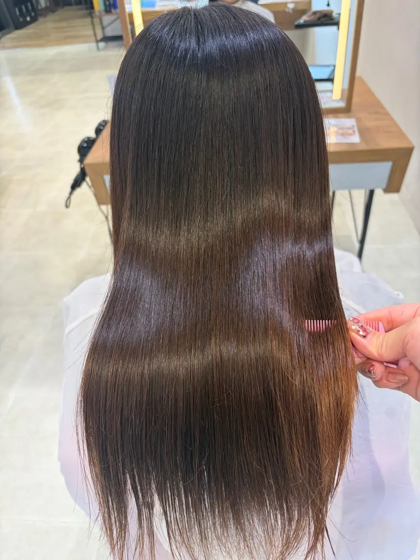 パーマ 縮毛矯正 トリートメント 透明感カラー ‎🤍maoのヘアスタイル