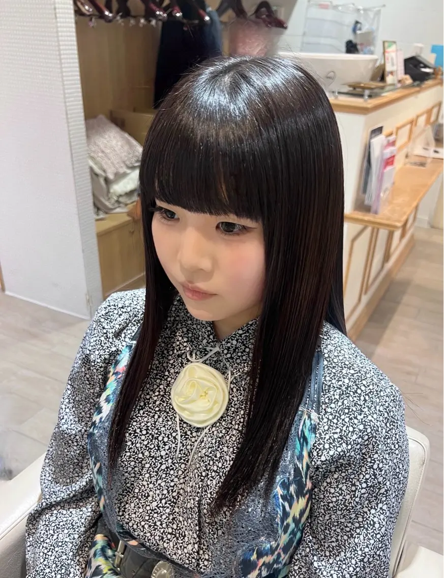 セミロング 縮毛矯正 モデル募集 セイノチヒロのヘアスタイル