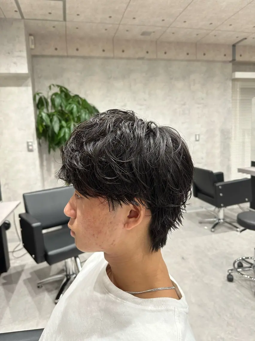 ショート パーマ メンズ メンズパーマ カット パーマ ユウ🪄 パーマ指名No1のヘアスタイル