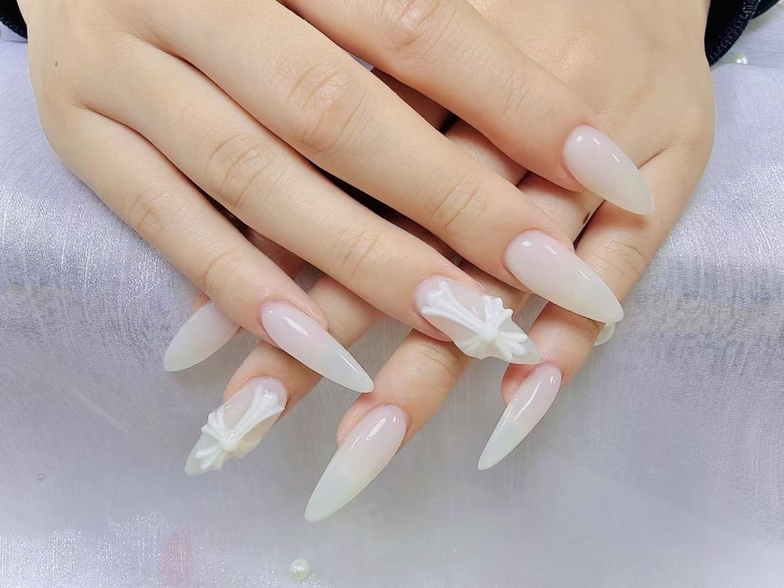 ネイル べっ甲ネイル ボルドー ブラウン チークネイル 長さ出し ハンドネイル ハンドケア NEW NAIL池袋 韓国・ワンホンネイルのネイルデザイン
