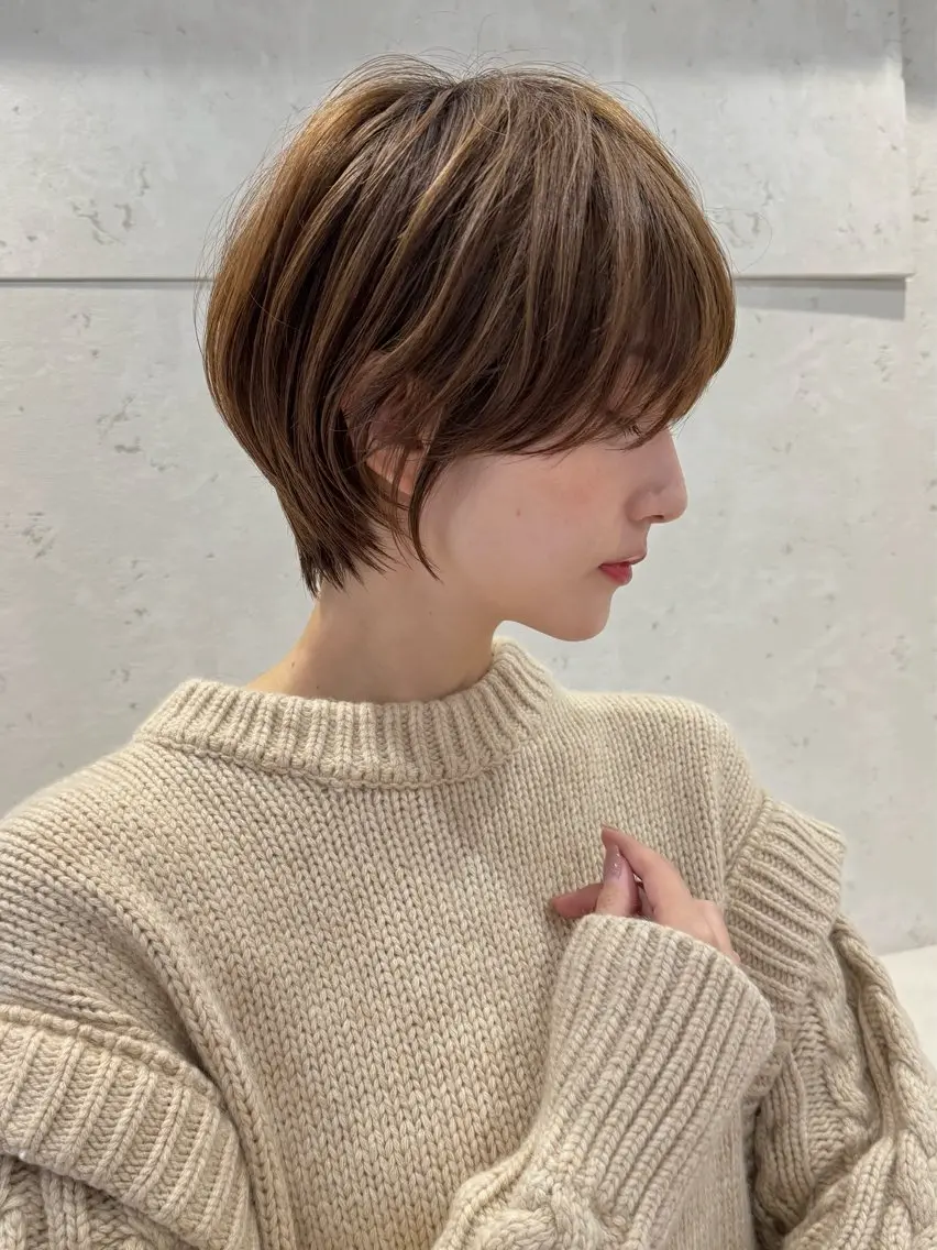 ショート 髪の年齢悩み解消/ 白髪と癖毛 松本雄光のヘアスタイル