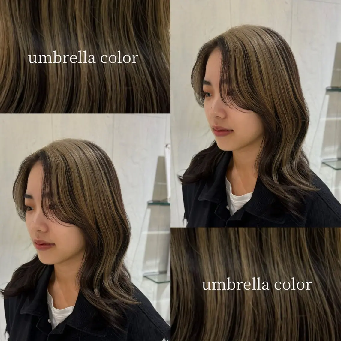 ミディアム カラー ヘアカラー トリートメント kotone🦋艶髪 似合わせカットカラーのヘアスタイル