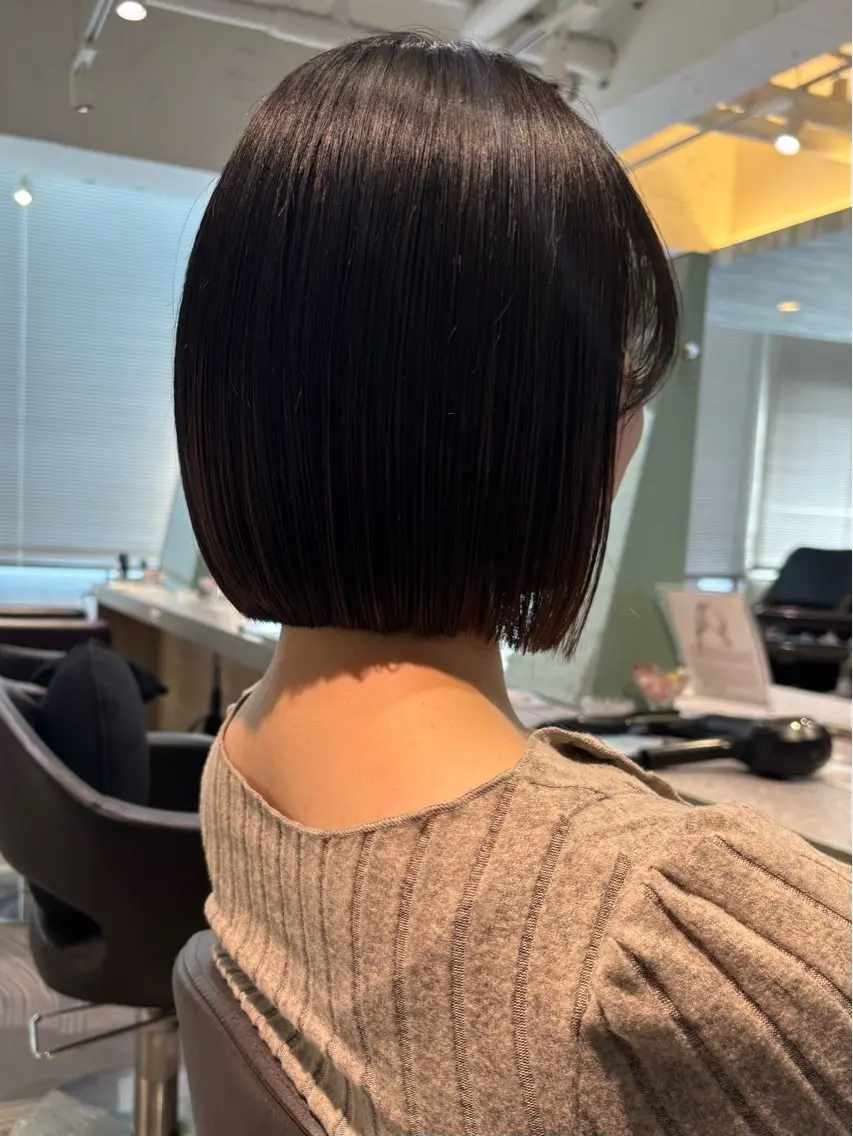 ショート 切りっぱなしボブ ボブ ボブ/レイヤー/丸み ショート/遠藤龍雅のヘアスタイル
