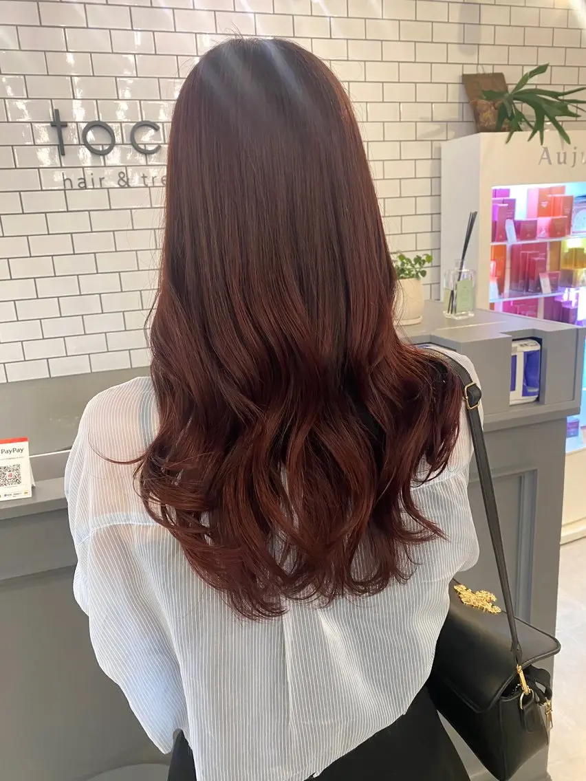 ロング ヘアカラー トリートメント HARUKA🍒 toccaのヘアスタイル