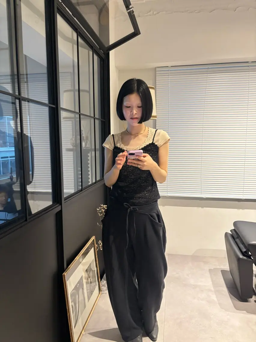 カラー benji サクラのヘアスタイル