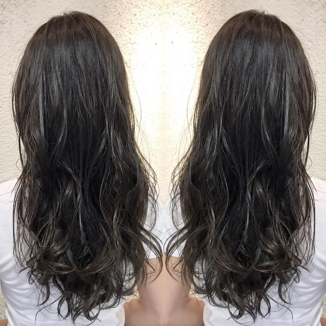 ロング カラー シールエクステ⭐️ オオミタクヤのヘアスタイル