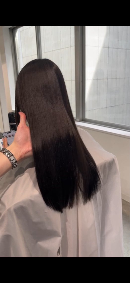 セミロング カラー 透明感カラー ヘアカラー 金澤 翔太のヘアスタイル