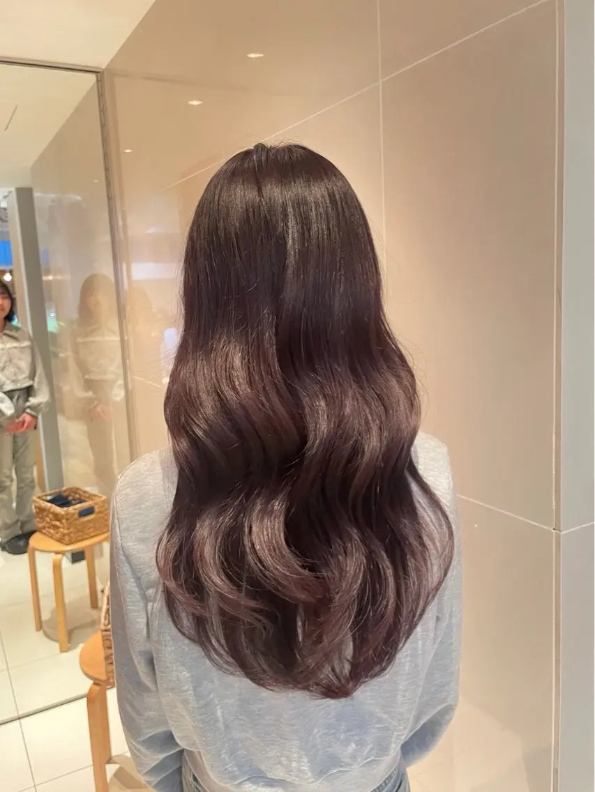 ロング カラー ラベンダーカラー ラベンダーピンク ピンクカラー カット ヘアカラー トリートメント 縮毛矯正/レイヤー 🌙児玉光瑠のヘアスタイル