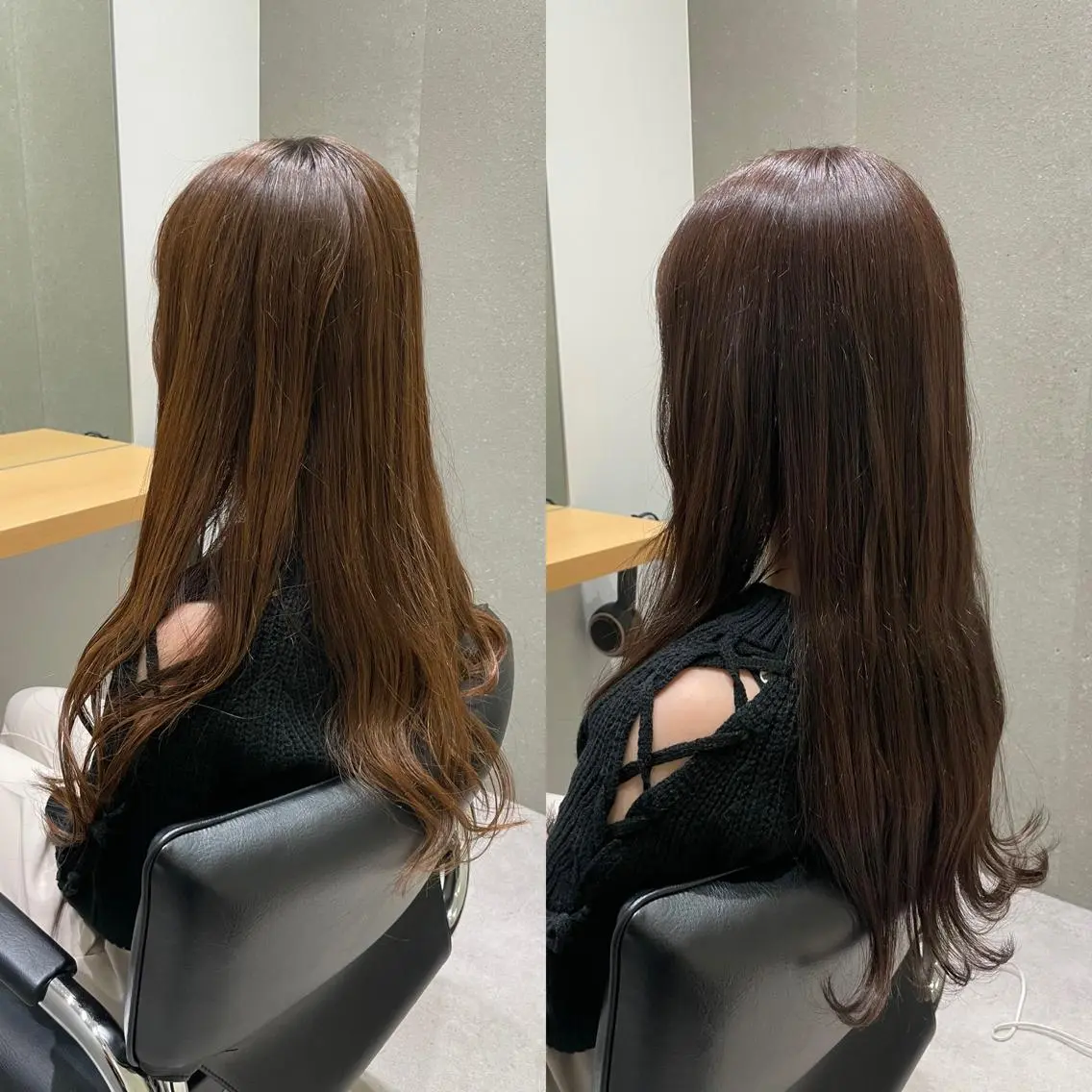 セミロング カラー 透明感カラー イルミナカラー トリートメント 髪質改善ヘアケア 艶髪特化/上田のヘアスタイル