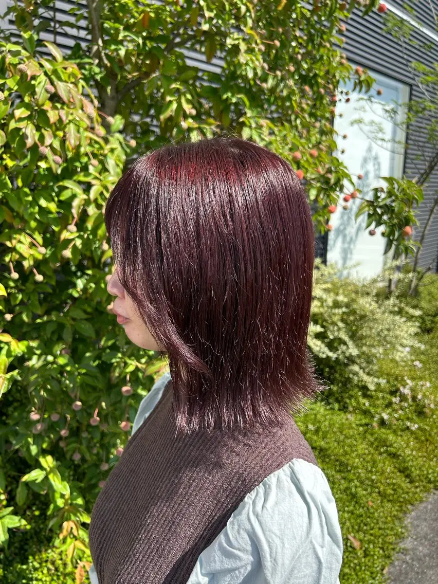 ミディアム カラー 畠中 望来のヘアスタイル