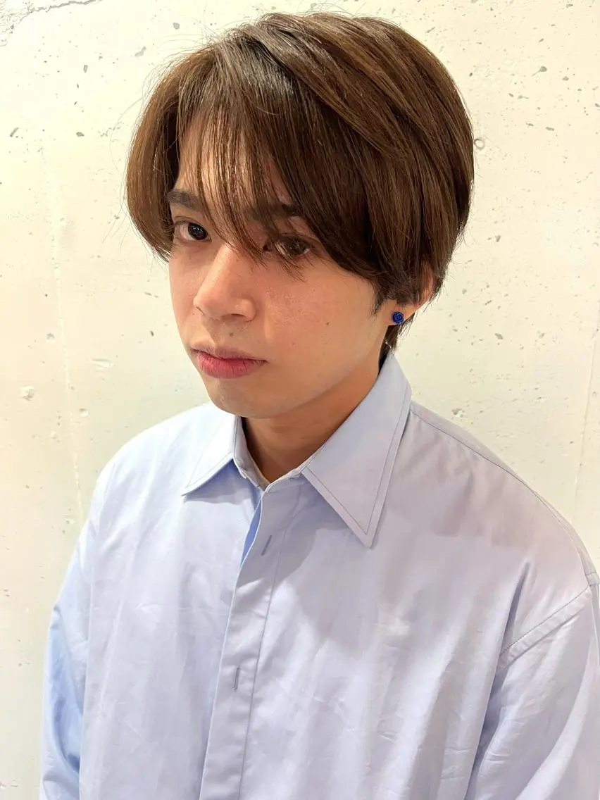 men'sカット＋カラー　✴︎スタイリング付き※シャンプーブロースタイリング込の写真