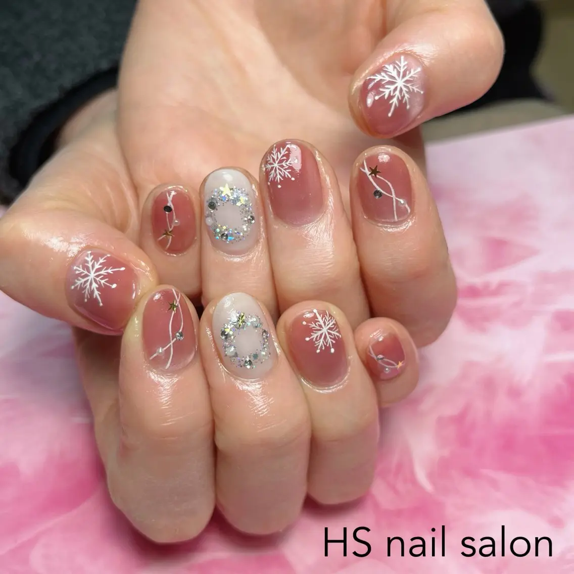 ショート ハンドネイル hs nail salonのネイルデザイン