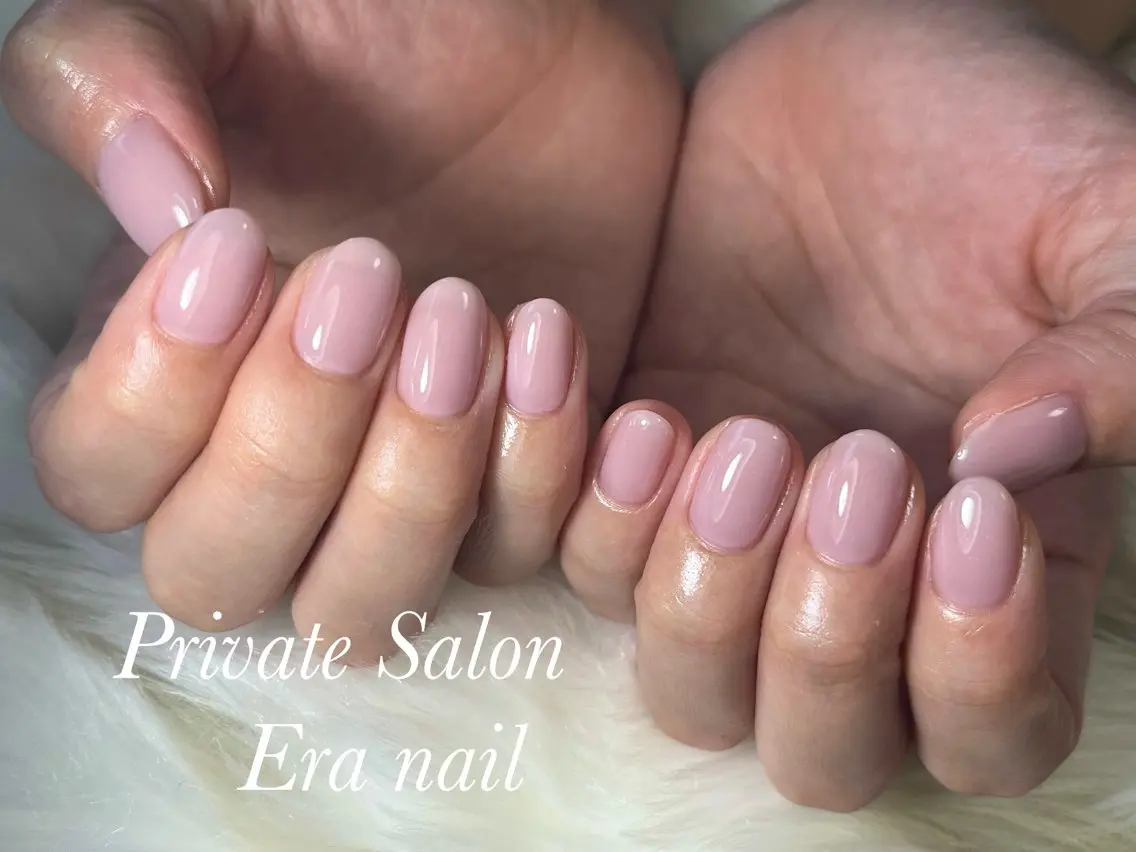 ネイル ワンカラーネイル ショートネイル ハンドネイル Era nailのネイルデザイン