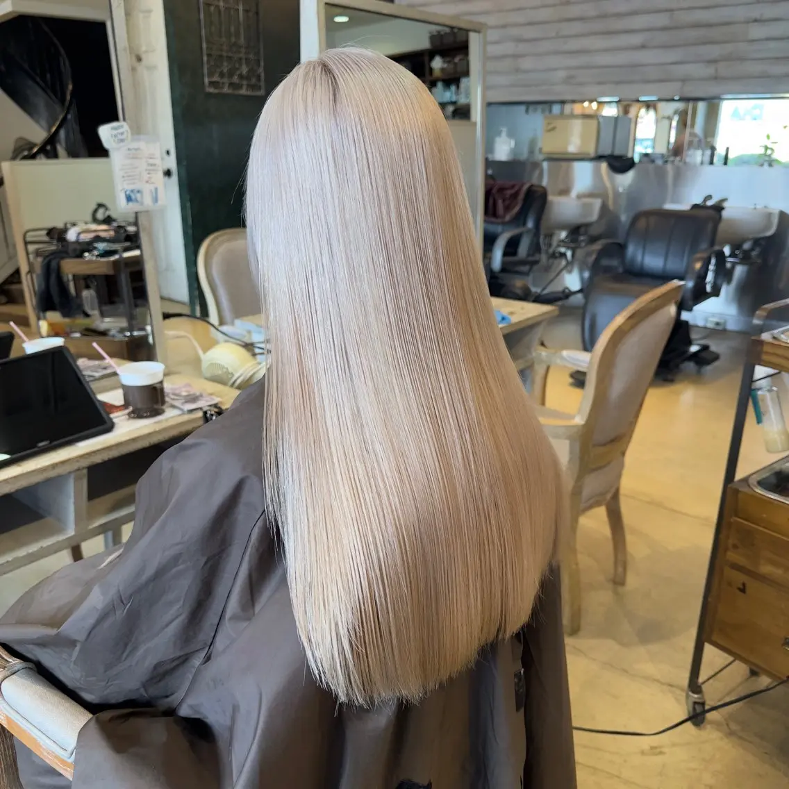 ロング カラー カット ヘアカラー トリートメント 中村 龍輝のヘアスタイル