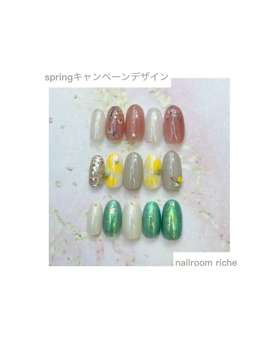 ネイル ハンドネイル nailroom richeのネイルデザイン