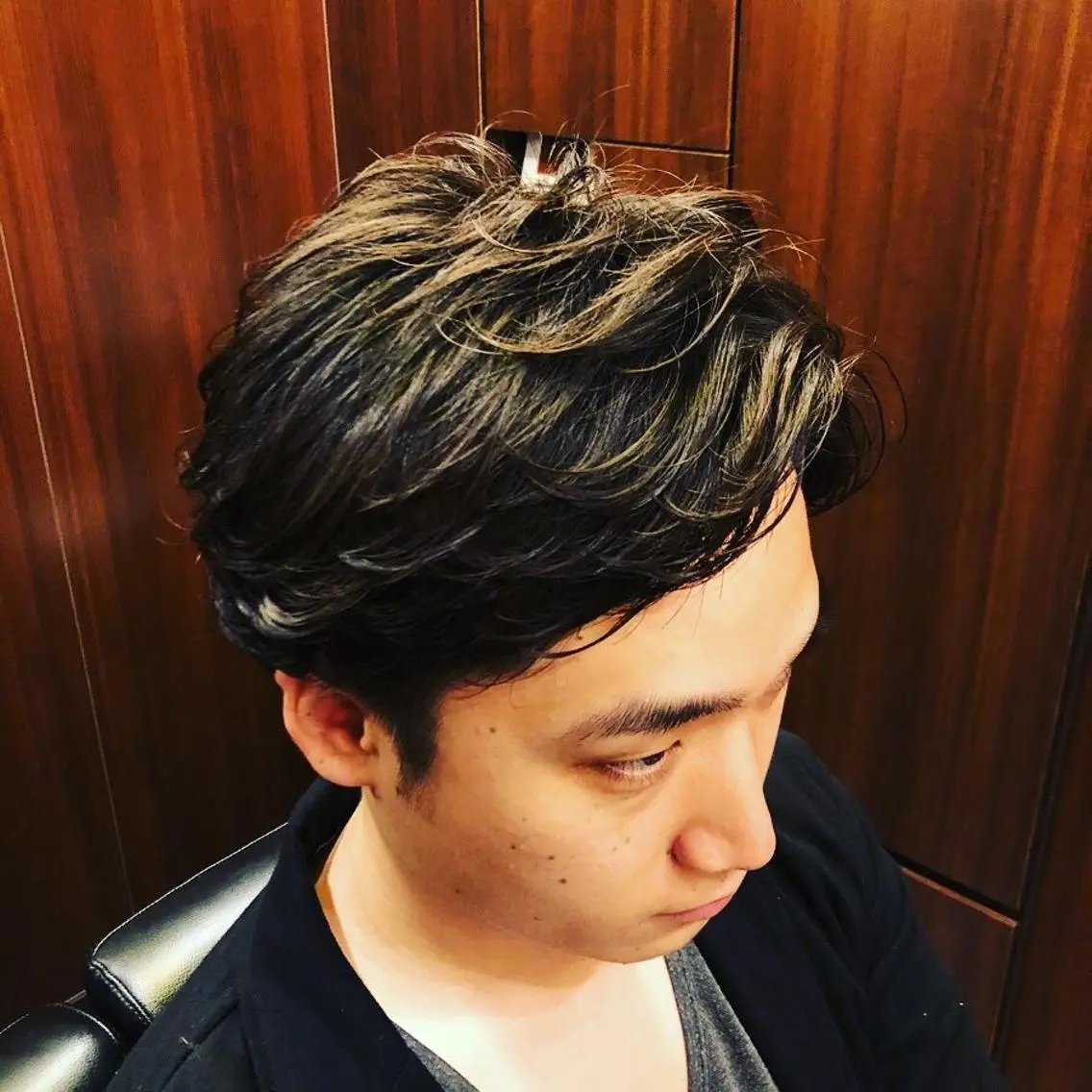 ミディアム メンズ 代表 武田晃英のヘアスタイル