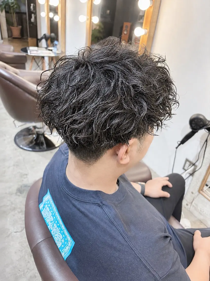 ショート パーマ メンズ メンズパーマ パーマ 🌀メンズパーマ🌀 平川海夢のヘアスタイル
