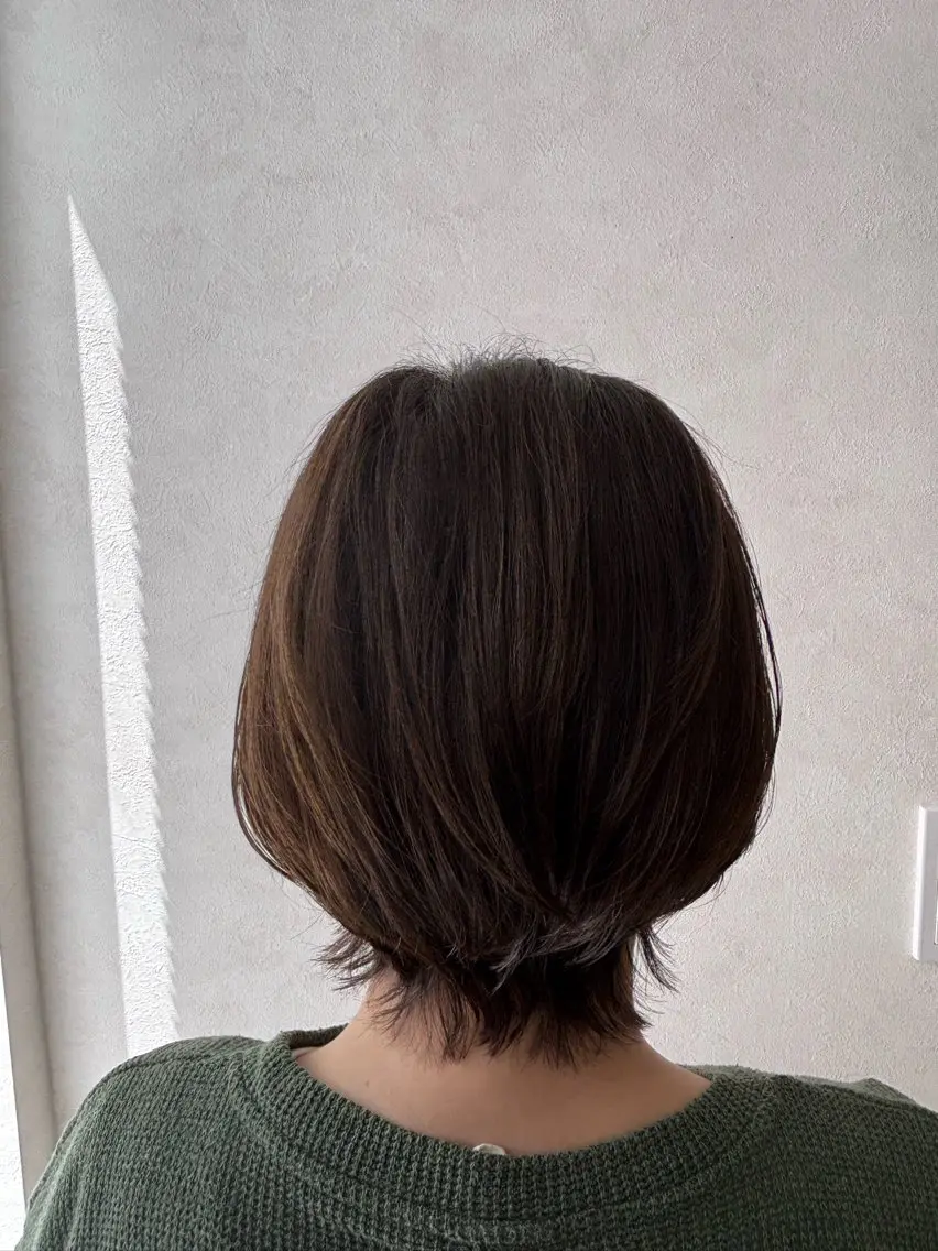 ショート ショートヘア ウルフカット カット 藤井 楓のヘアスタイル