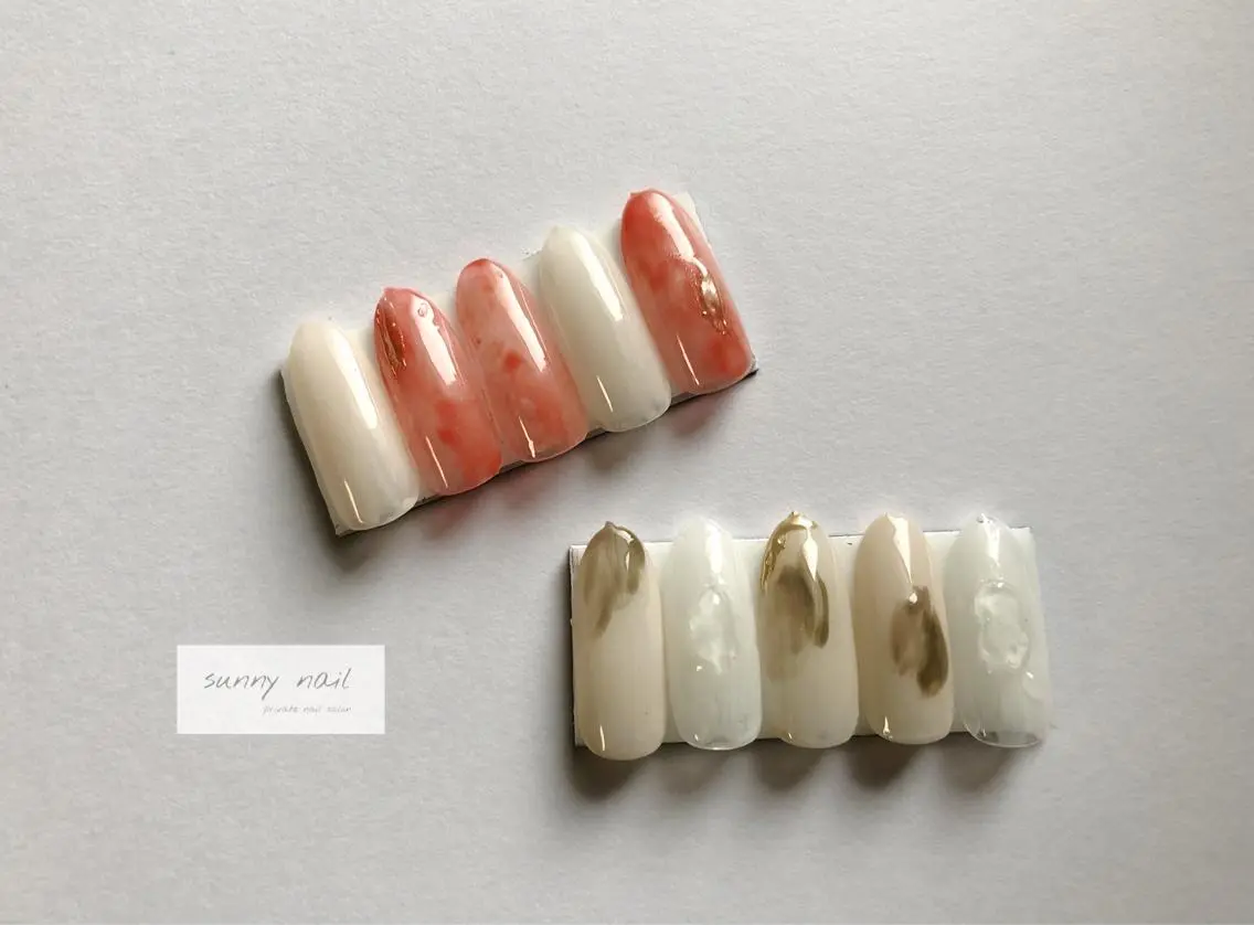 ネイル アートネイル カジュアル ジェルネイル ミラーネイル ニュアンスネイル sunny nailのネイルデザイン