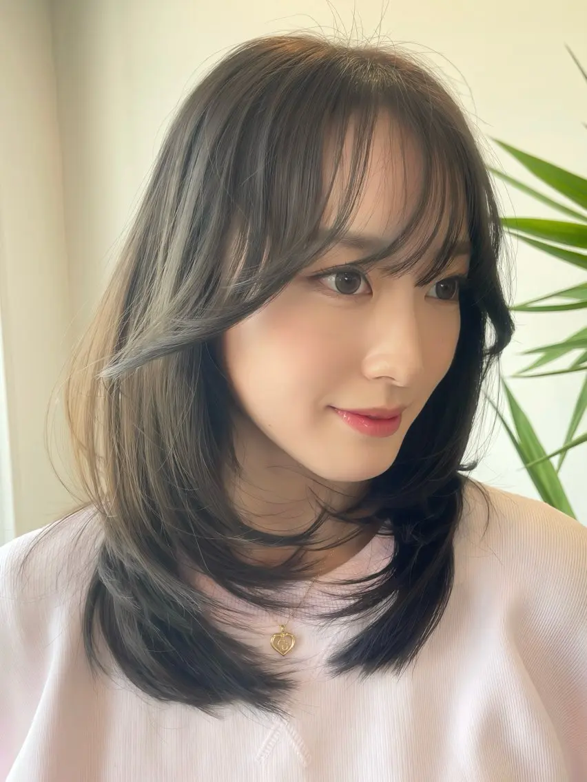ミディアム カラー カット ヘアカラー トリートメント 海外レイヤー/ レイヤーカット/和田のヘアスタイル
