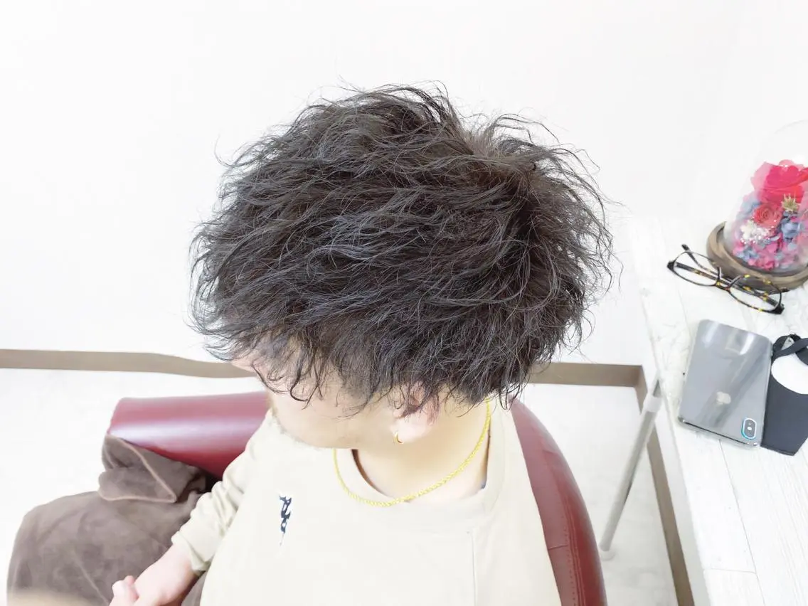 ショート カラー パーマ ツイストパーマ カット パーマ トリートメント YURI ✨のヘアスタイル