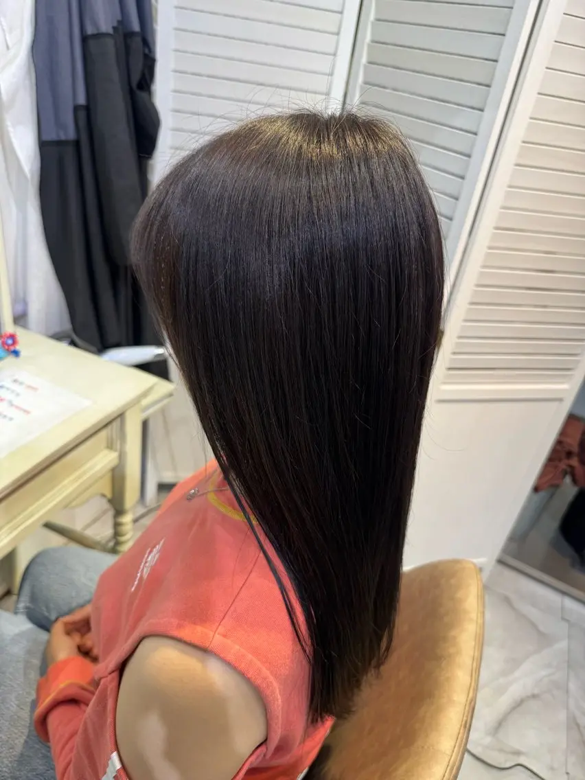 セミロング カラー グレージュ バイオレットカラー バイオレットグレージュ 1日空き◎艶髪 misatoのヘアスタイル
